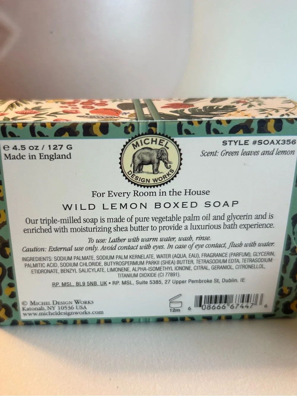 Wild Lemon Shea Butter Soap, with Soap Dish & Bath Salts